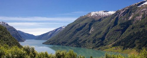 Kopfoto Noorse Fjorden met Sognefjord Noorse Fjorden met Sognefjord